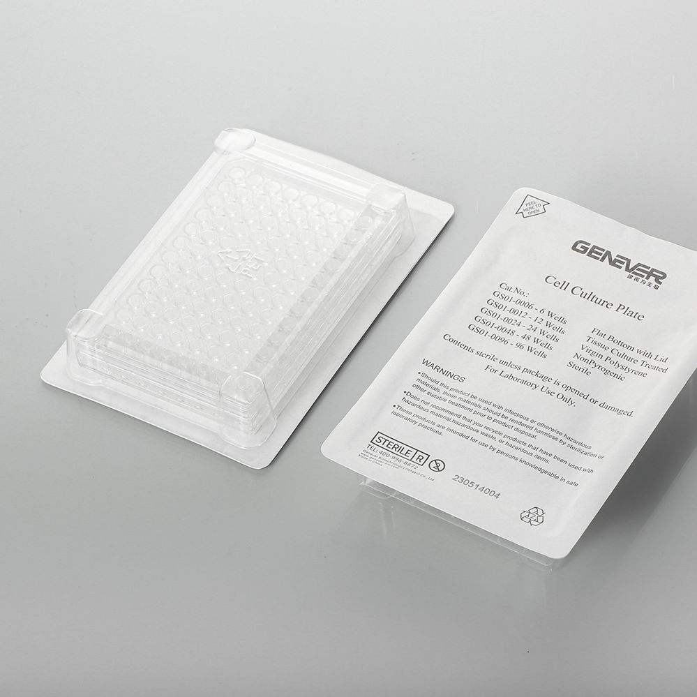 Genever 细胞培养板	GS01-0006	细胞培养板，6孔，平底，表面TC处理，无菌	1个/袋，50袋/箱