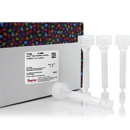 Zeba™ 脱盐离心柱、板和纯化柱，7K MWCO，0.5–100 mL，89890-25columns
