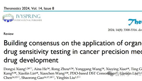 类器官共识丨类器官药敏检测在肿瘤精准医疗与药物研发中的应用共识