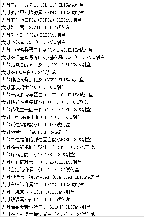 兔氧化低密度脂蛋白(OxLDL)酶联免疫ELISA试剂盒