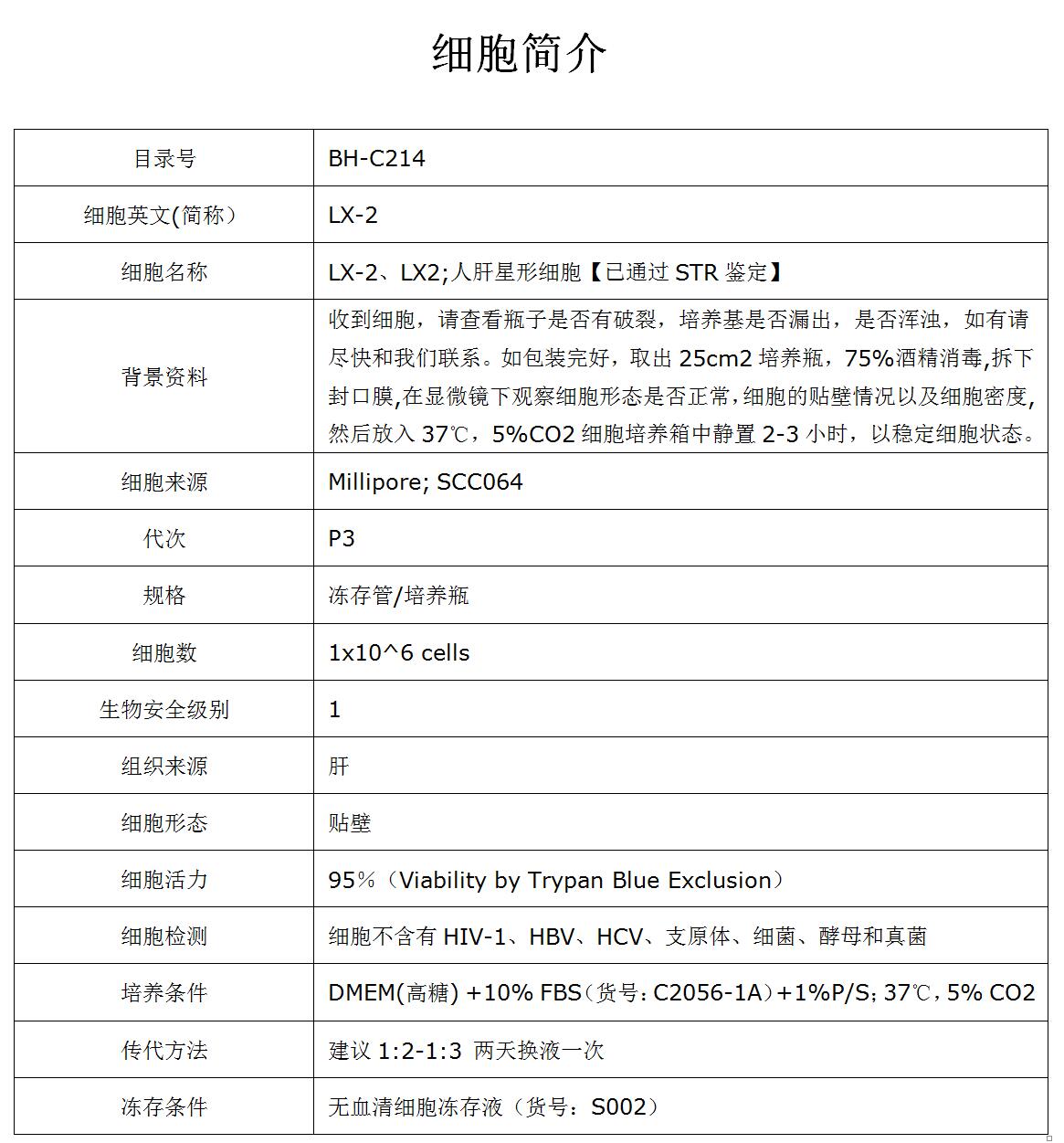 LX-2细胞价格、货期