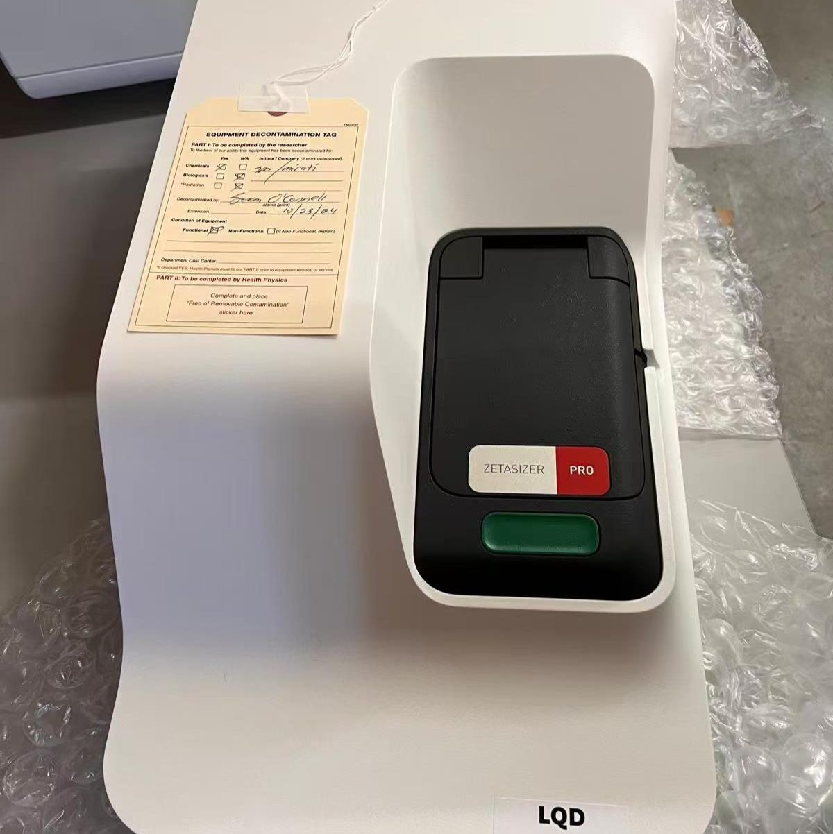 二手Malvern马尔文帕纳科Zetasizer Pro纳米粒度电位仪激光粒度仪