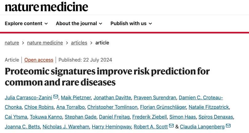 UKB/CKB/Finngen三国队列使用Olink平台探索蛋白组学年龄时钟