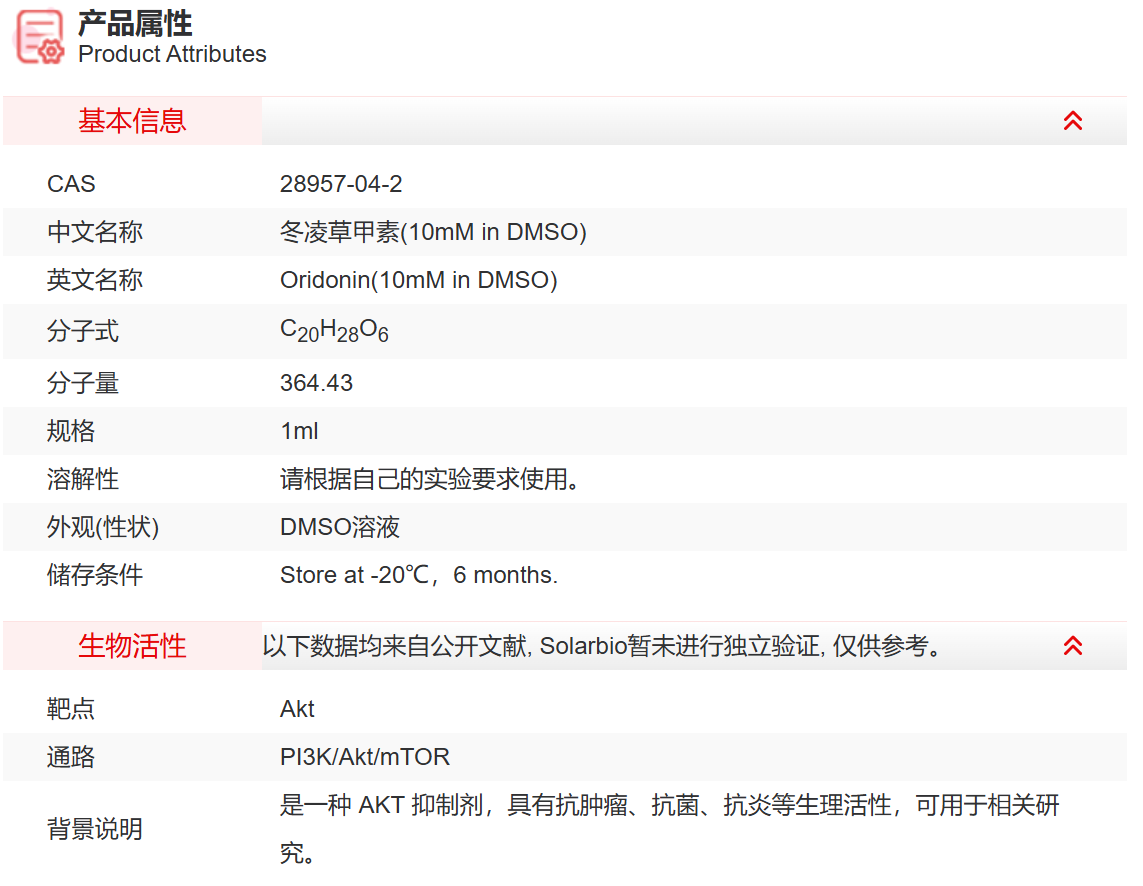 IO02309 冬凌草甲素(10mM in DMSO) 抑制