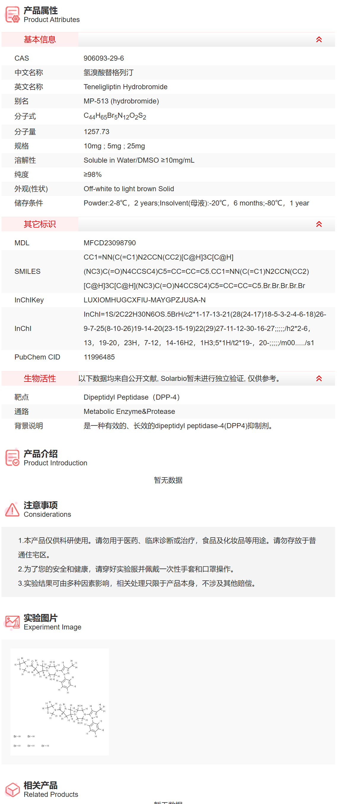 IT4340Teneligliptin Hydrobromi