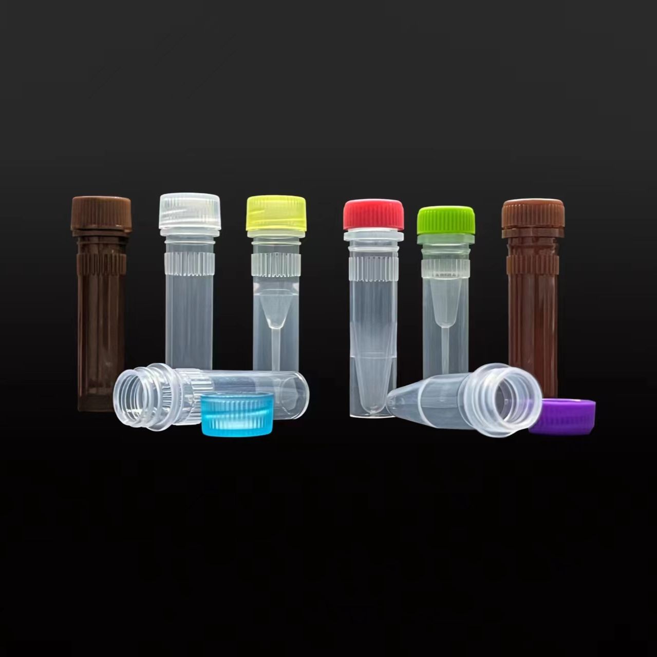 硕华 123201 1.5mL 样品管, 可立, 蓝色盖,带垫圈,灭菌