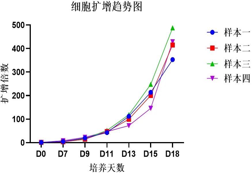 同立海源NK细胞培养试剂盒3.0,开启高效、精准且低成本的NK细胞培养新征程。【细胞扩增趋势图】