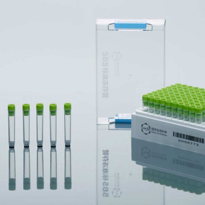 硕华 133501 4.0ml SBS标准2D冻存管,黑底三码,外旋盖,袋装,硕华绿