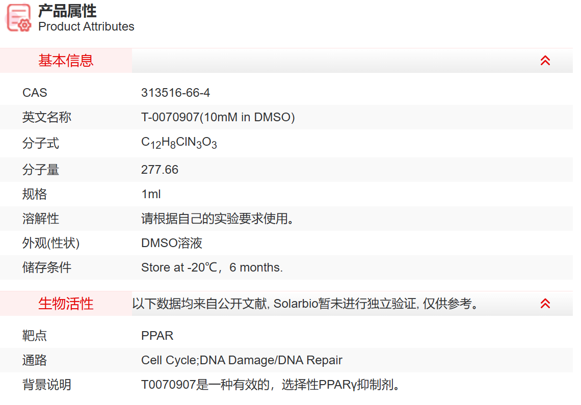 IT16709 T-0070907(10mM in DMSO