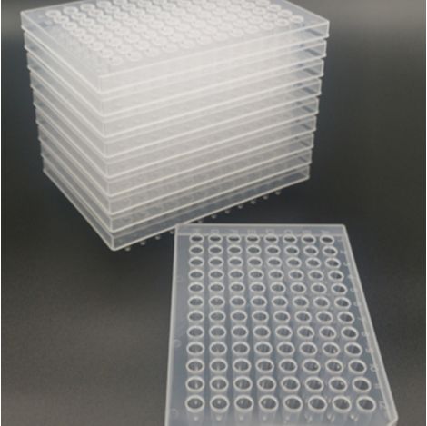 硕华 716141S 0.1ml 96孔PCR板,全裙边,乳白