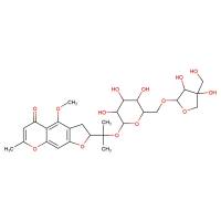 5-O-甲基维斯阿米醇-4'-O-Β-D-呋喃芹糖基-(1→6)-Β-D-吡喃葡萄糖苷|139446-82-5|6"-O-Apiosyl-5-O-Methylvisammioside
