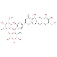 染料木素-7-O-β-D-葡萄糖苷-4’-O-[α-L-鼠李糖基-（1-2）-β-D-葡萄糖苷|70404-42-1|Genistein 7-O-β-D-glucopyranoside-4'-O-[α-L-rhamnopyranosyl-(1→2)-β-D-glucopyranoside]