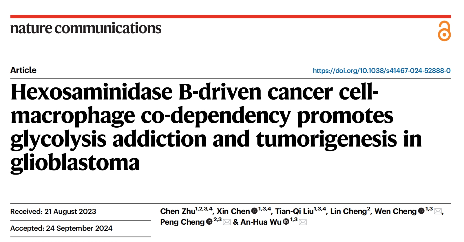 Tissue Cytometry多靶点空间多组学技术深入揭秘：HEXB 如何驱动胶质母细胞瘤代谢进展
