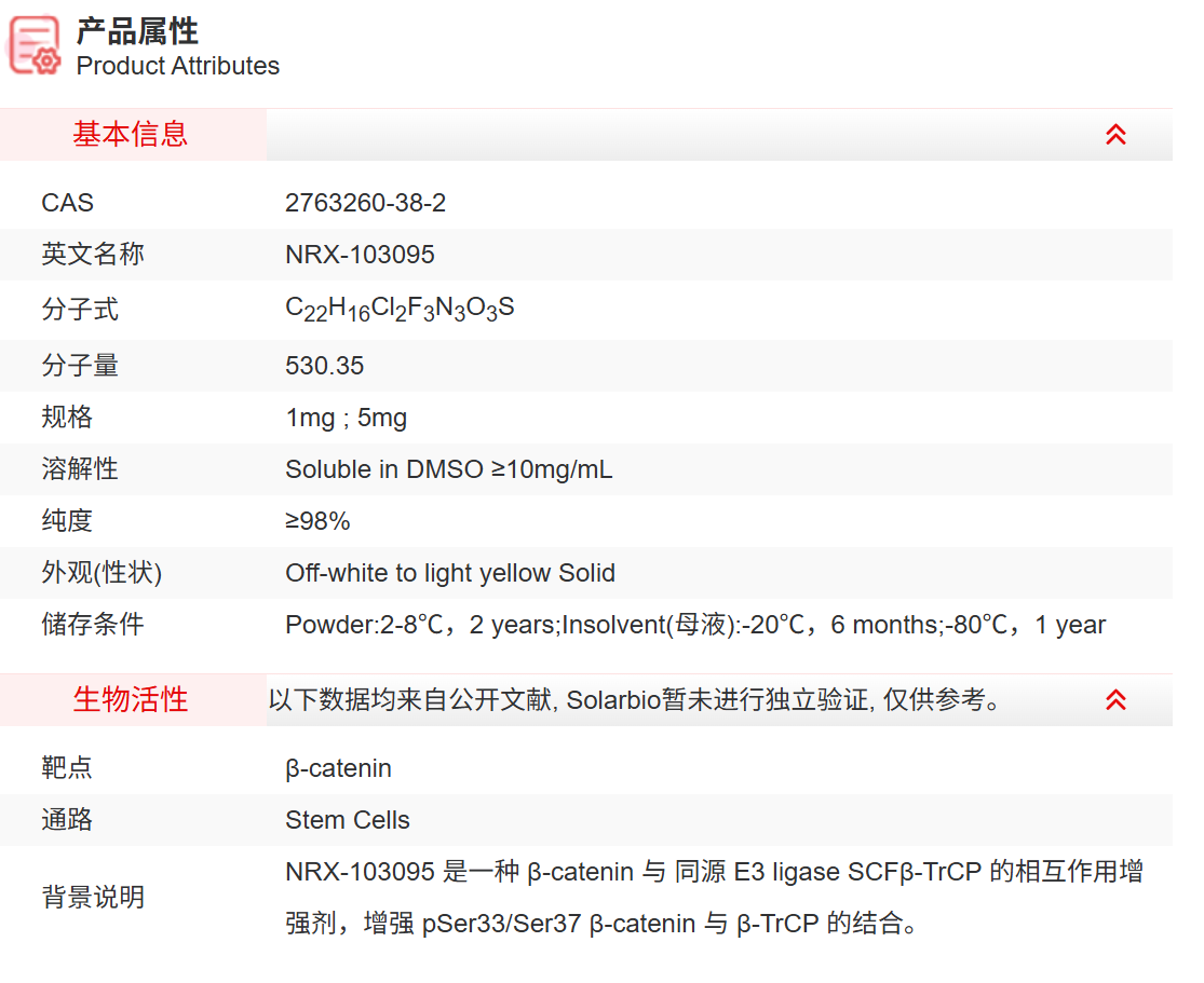 IN6450 NRX-103095 抑制剂/拮抗剂/激动剂