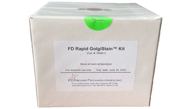 FD高尔基试剂盒(PK401)小鼠脑组织处理流程
