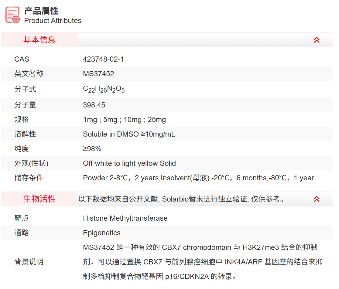IMA10960 MS37452 抑制剂/拮抗剂/激动剂 索