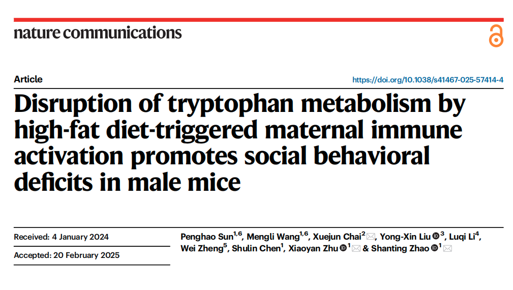 西北农科团队利用Olink蛋白组学发现母体饮食如何影响胎儿神经发育（文末彩蛋）