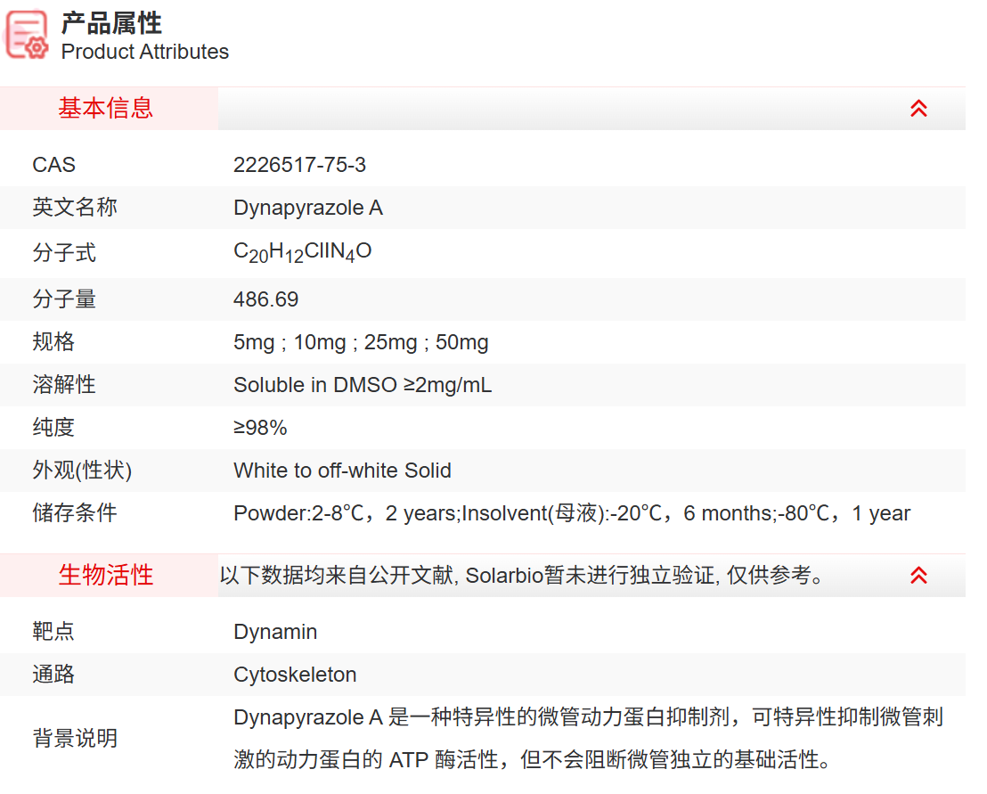 ID8800 Dynapyrazole A 抑制剂/拮抗剂/