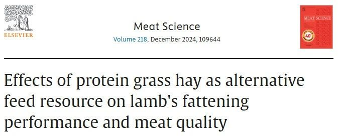 Meat Science | 中国农业科学院饲料研究所揭示食叶草干草助力羔羊肥育与肉质提升的奥秘！