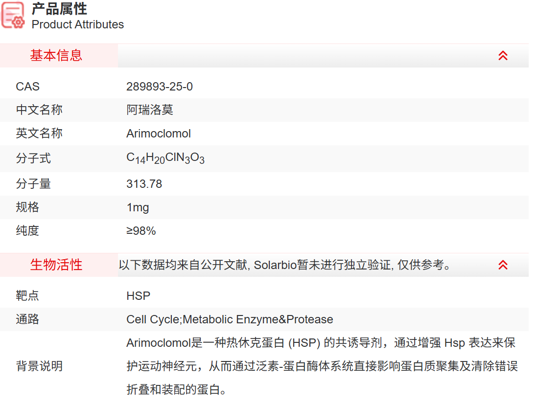 IAA13630 阿瑞洛莫 抑制剂/拮抗剂/激动剂 索莱宝