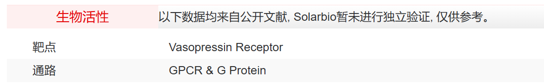 IN5830 Nelivaptan 抑制剂/拮抗剂/激动剂 