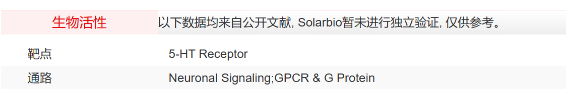 IL4960 LY334370 抑制剂/拮抗剂/激动剂 索莱