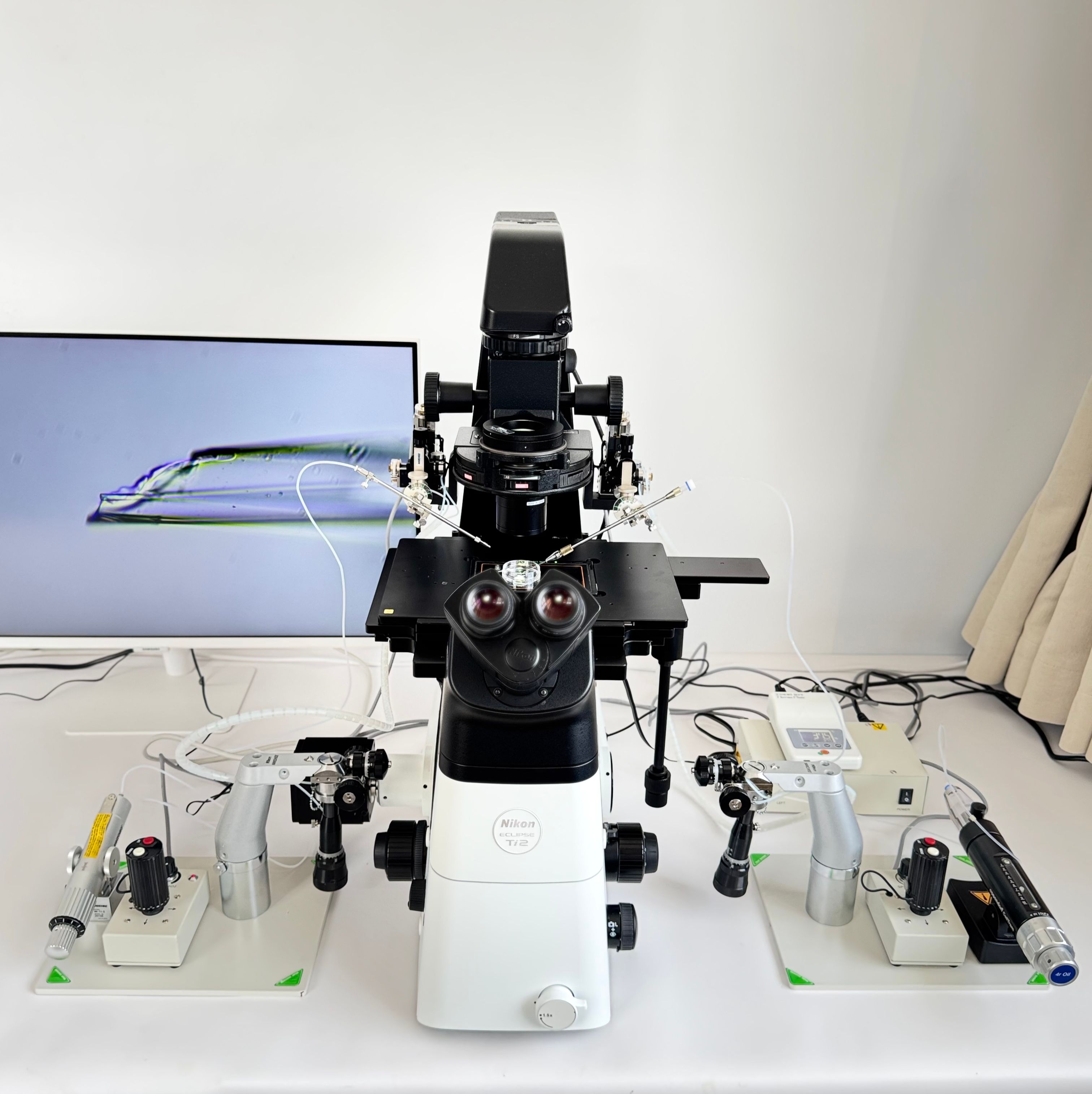 二手显微注射操作系统尼康/Nikon ECLIPSE Ti2倒置霍夫曼显微镜