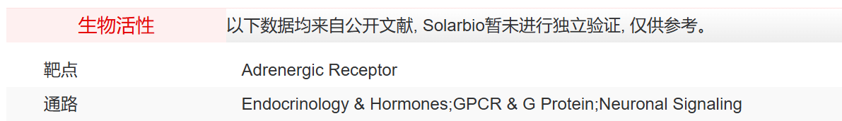 IO2580 盐酸奥达特罗 抑制剂/拮抗剂/激动剂 索莱宝