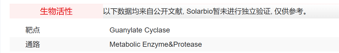 IN6090 NS-2028 抑制剂/拮抗剂/激动剂 索莱宝