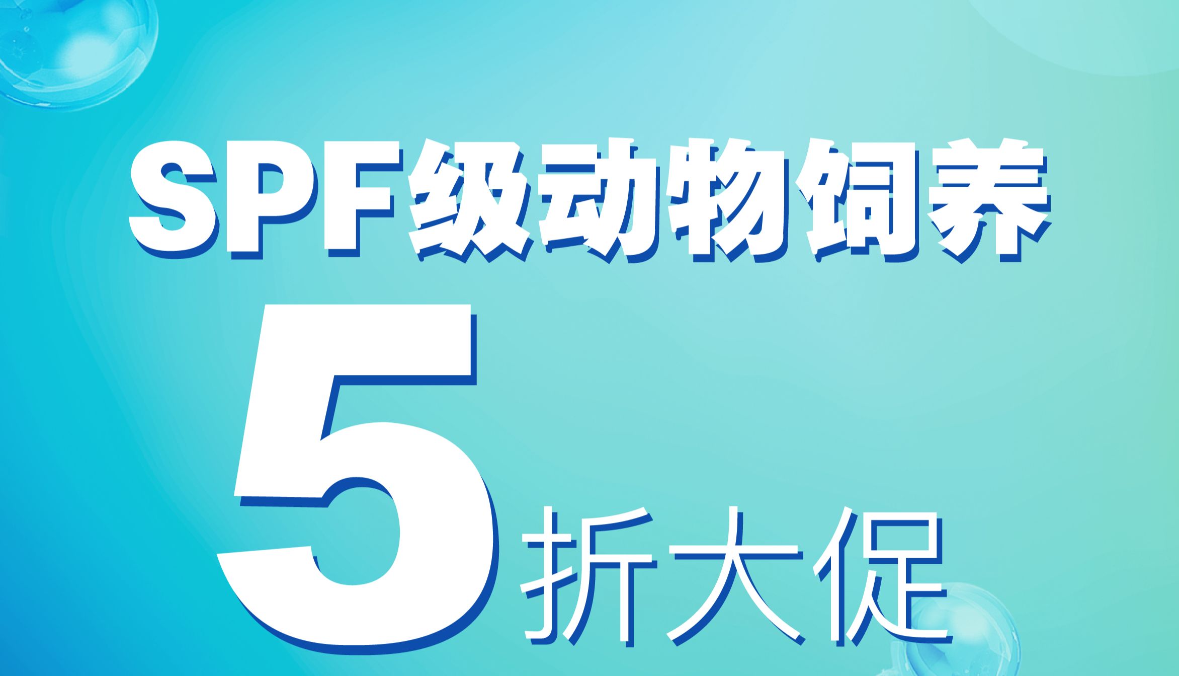 SPF级动物饲养5折大促活动开始啦