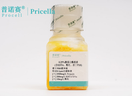 0.25%胰蛋白酶溶液(含EDTA/酚红) 高效细胞消化解决方案