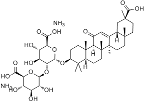53956-04-0，甘草酸单铵盐(甘草酸铵)，≥98%(H