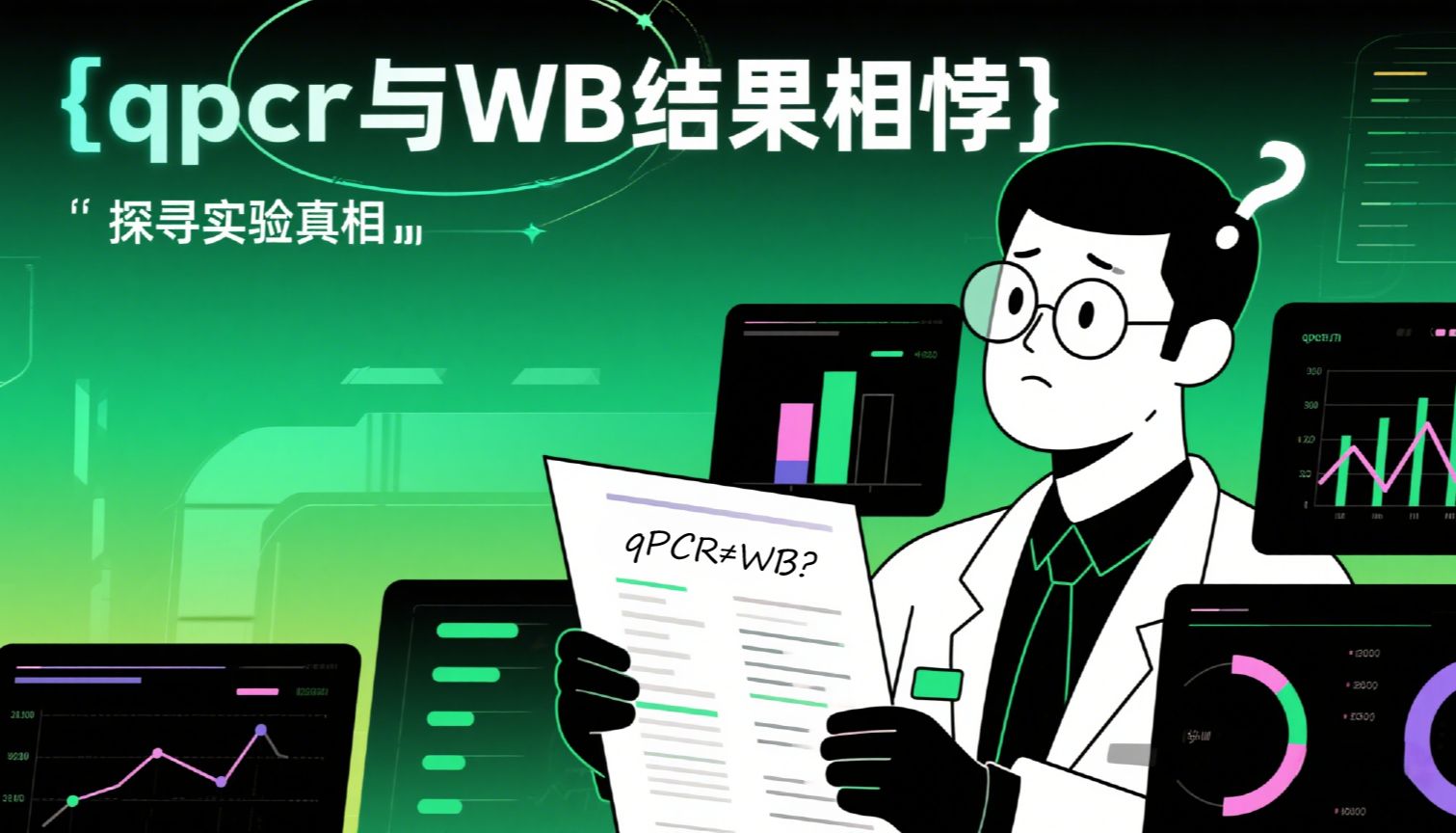 救命啊师兄！为什么我的qPCR和WB结果不一致？