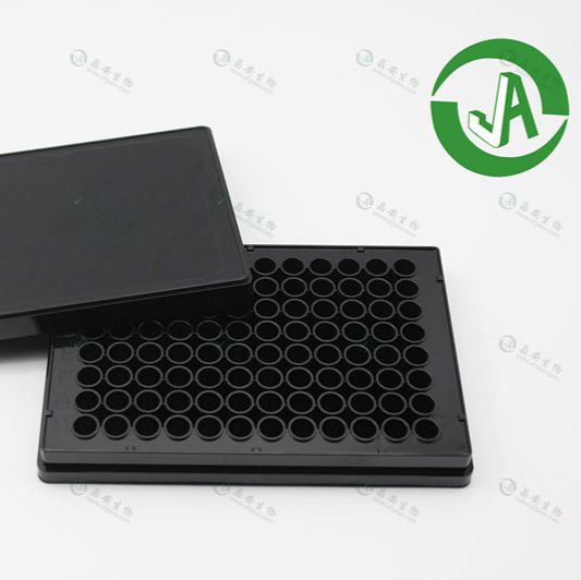 上海晶安超低吸附黑色白色不透明96孔培养板