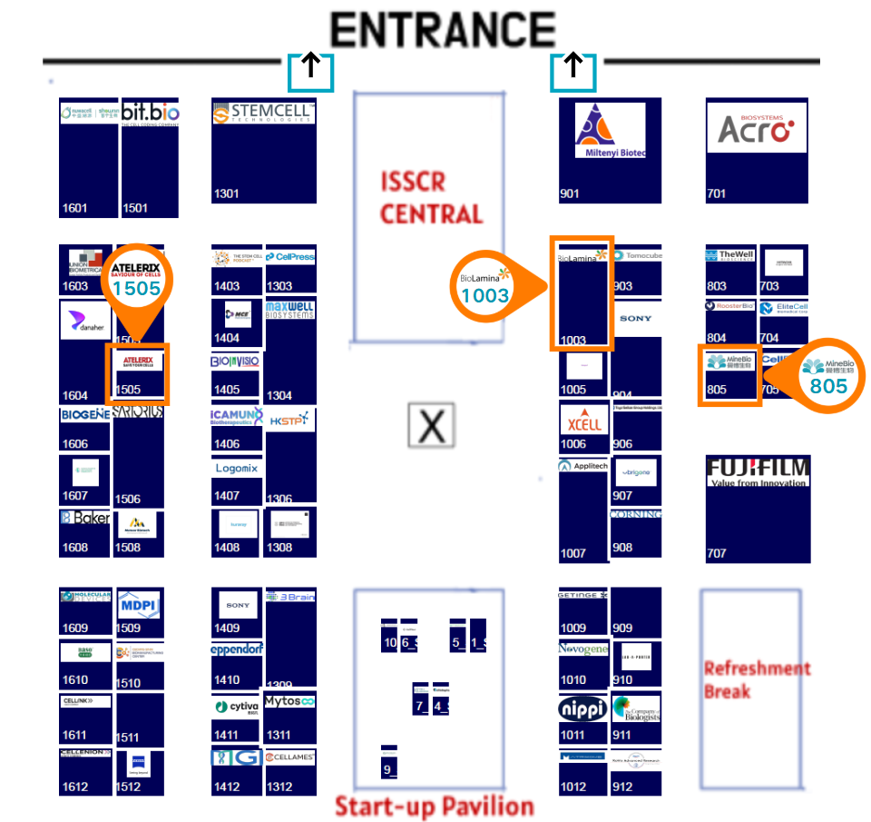 曼博生物ISSCR展位图