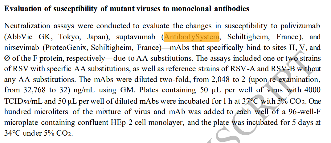 Research Grade Suptavumab