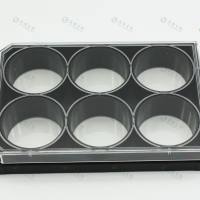 上海晶安黑色避光底部玻璃6孔 12孔24孔96孔384孔激光共聚焦细胞培养板