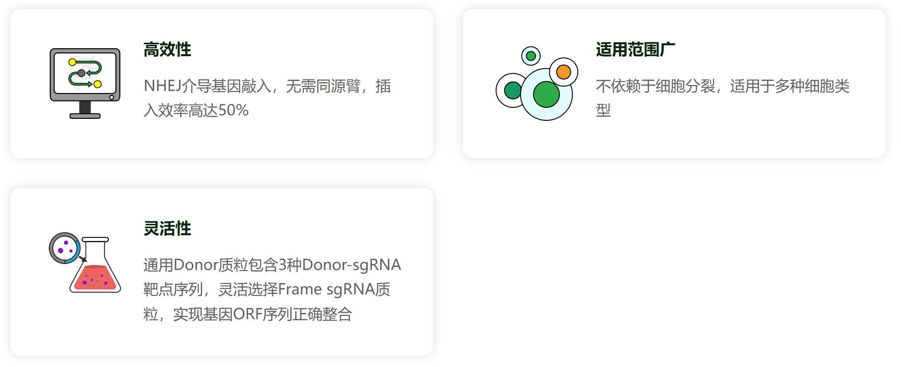 CRISPR/cas9基因敲入/插入细胞服务(荧光蛋白定点敲