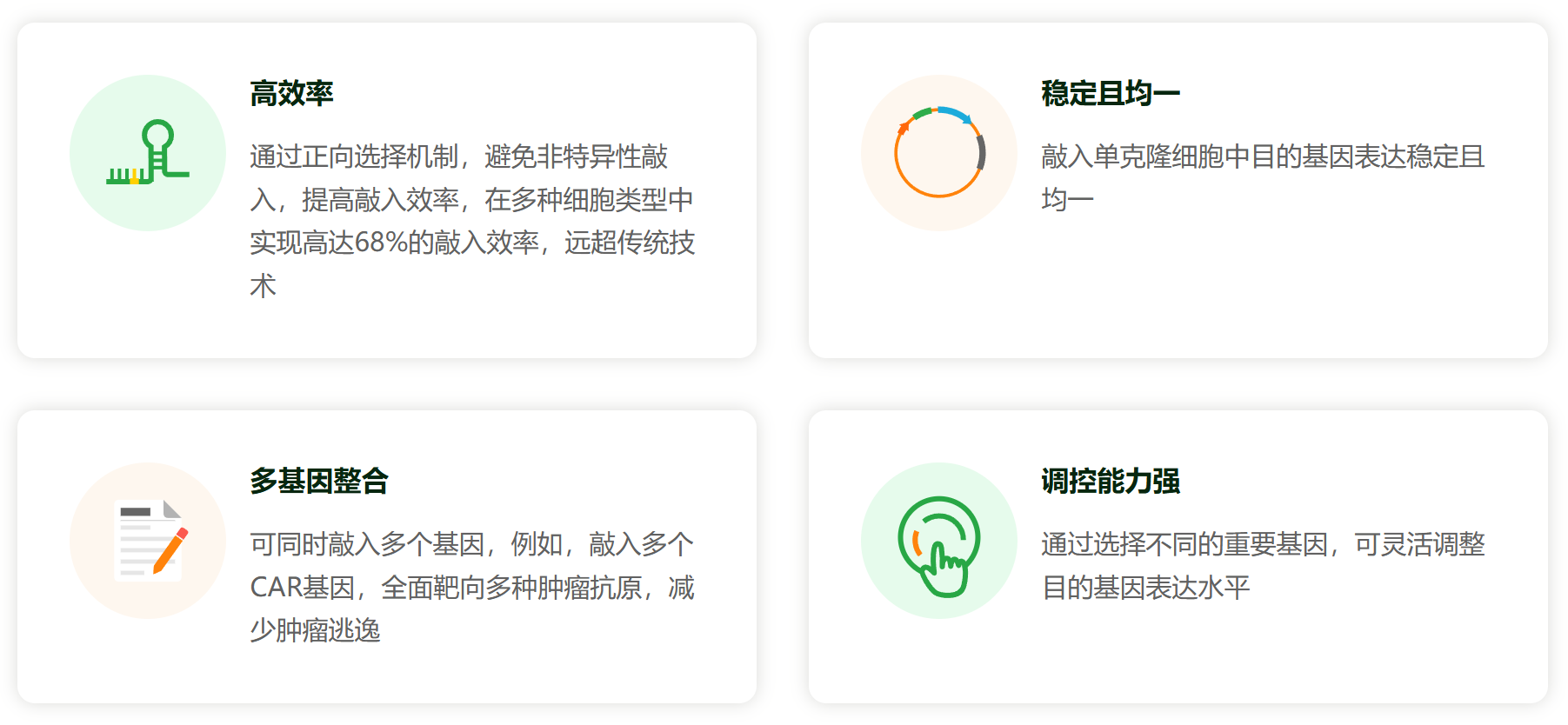 CRISPR/cas9基因敲入/插入细胞服务(荧光蛋白定点敲