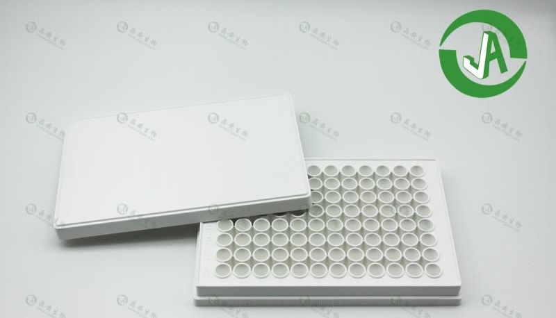 上海晶安白色不可拆卸96孔酶标板/酶标仪用96孔全白发光酶标板