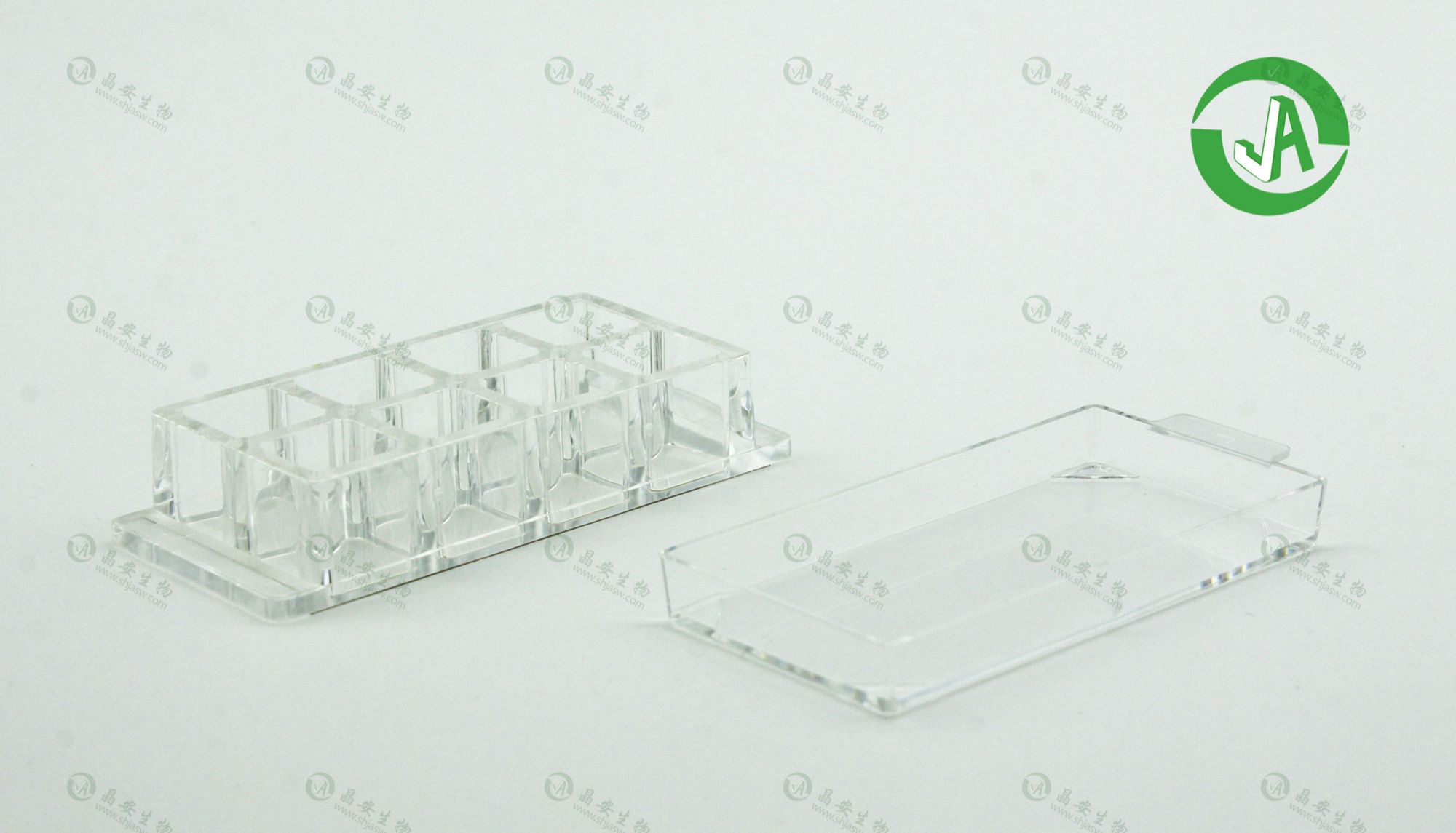 上海晶安共聚焦腔式载玻片1孔2孔4孔8孔腔室载玻片系统