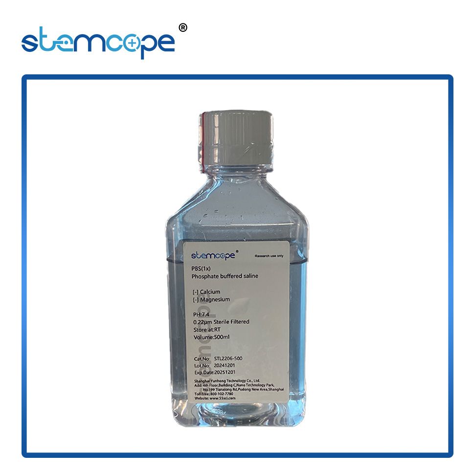 STL2206-500 stemcope PBS(1×,pH 7.4) 缓冲液 500 ml