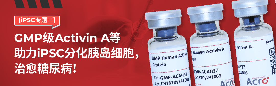 【iPSC专题三】GMP级Activin A等助力iPSC分化胰岛细胞，治愈糖尿病