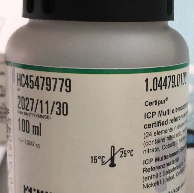 Sigma-Supelco货号1044790100与1.04479.0100现货ICP Multi element standard solution VIII certified reference material上海睿安生物13611631389