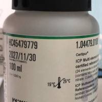Sigma-Supelco货号1044790100与1.04479.0100现货ICP Multi element standard solution VIII certified reference material上海睿安生物13611631389