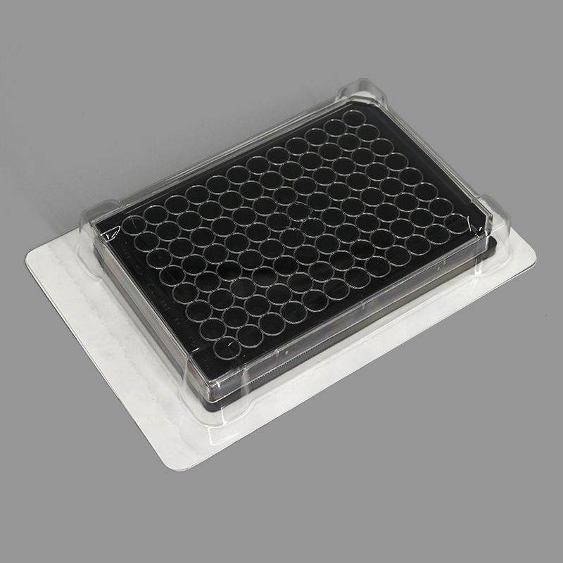 BeyoGold™ Plus超低吸附黑色透明底96孔板(平底带盖, 独立包装)