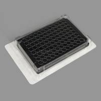 BeyoGold™ Plus超低吸附黑色透明底96孔板(平底带盖, 独立包装)