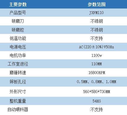 锤式旋风磨JXFM110-II全自动磨粉研磨机实验室谷物粮食