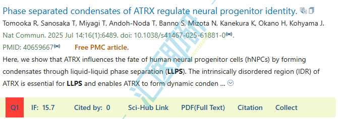 液-液相分离(LLPS)在7月频上“高楼”,生信预测+分子机制+药物干预,现在上车也不亏~