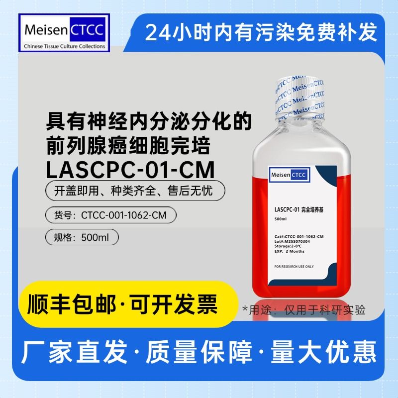 具有神经内分泌分化的前列腺癌细胞完全培养基 LASCPC-01-CM
